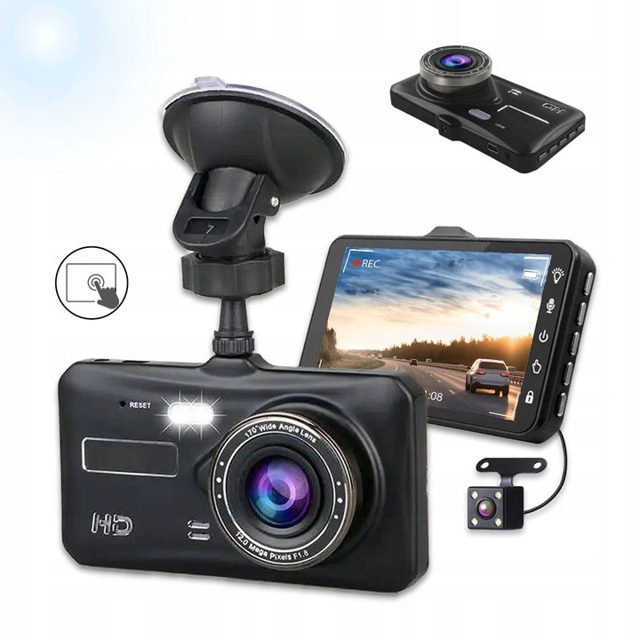 Videorekordér Do Auta Couvací Kamera Full Hd 1080 Dvě Kamery Karta