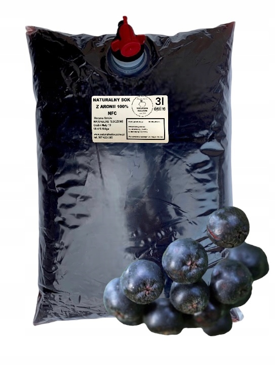 

Sok z Aronii 100% 3l (aronia, aroniowy, Nfc)