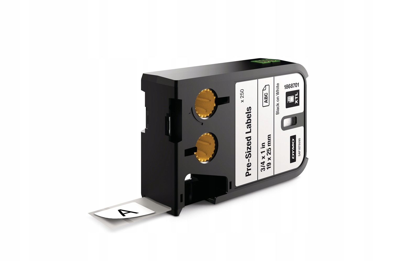 Taśma Xtl 250szt. etykiet 19x25mm biała czarny nadruk 1868701