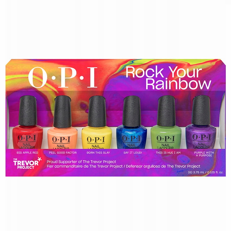 Opi Nail Lacquer Rock Your Rainbow sada klasických laků 6 x 3, 75 Ml