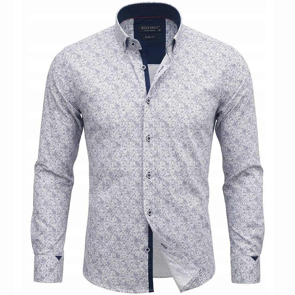 Ego Man košile pánská ES-334-01 slim fit XXL bílá
