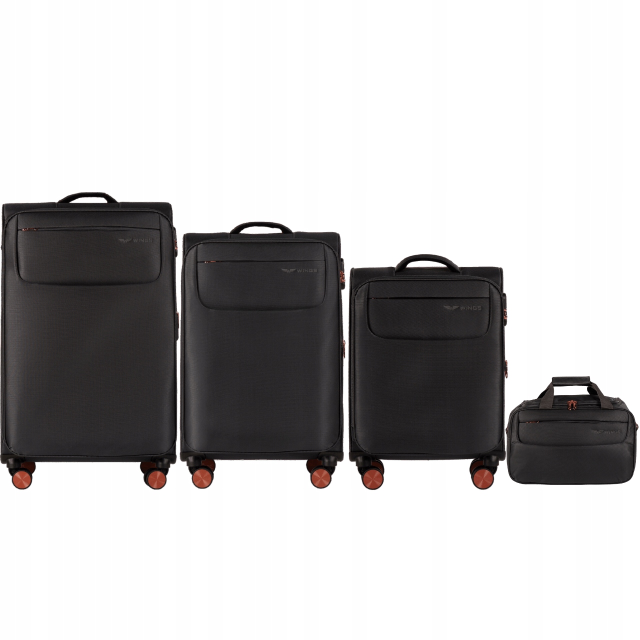 Sada 3 kufrů Tern cestovní taška Wings Grey, cestovní Sada zavazadel