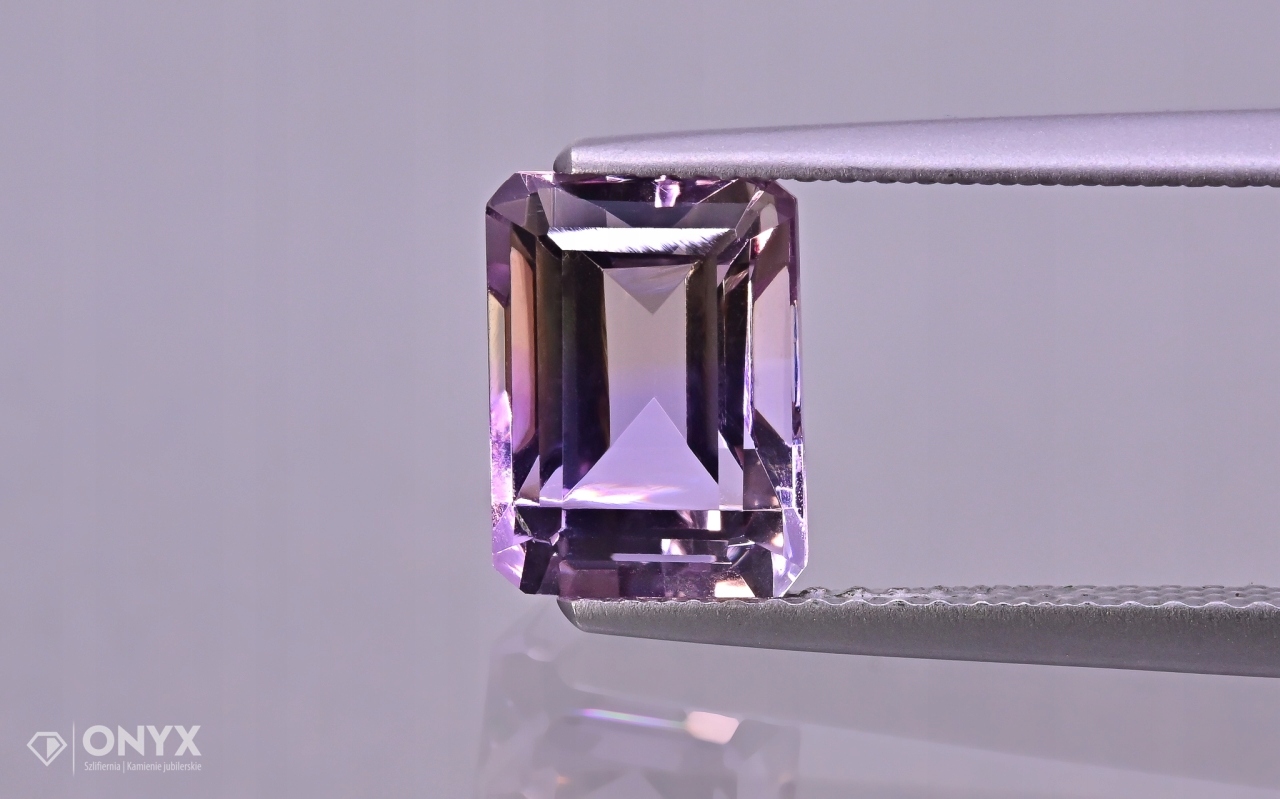 Ametrin fazetovaný oktagon 9x7 mm