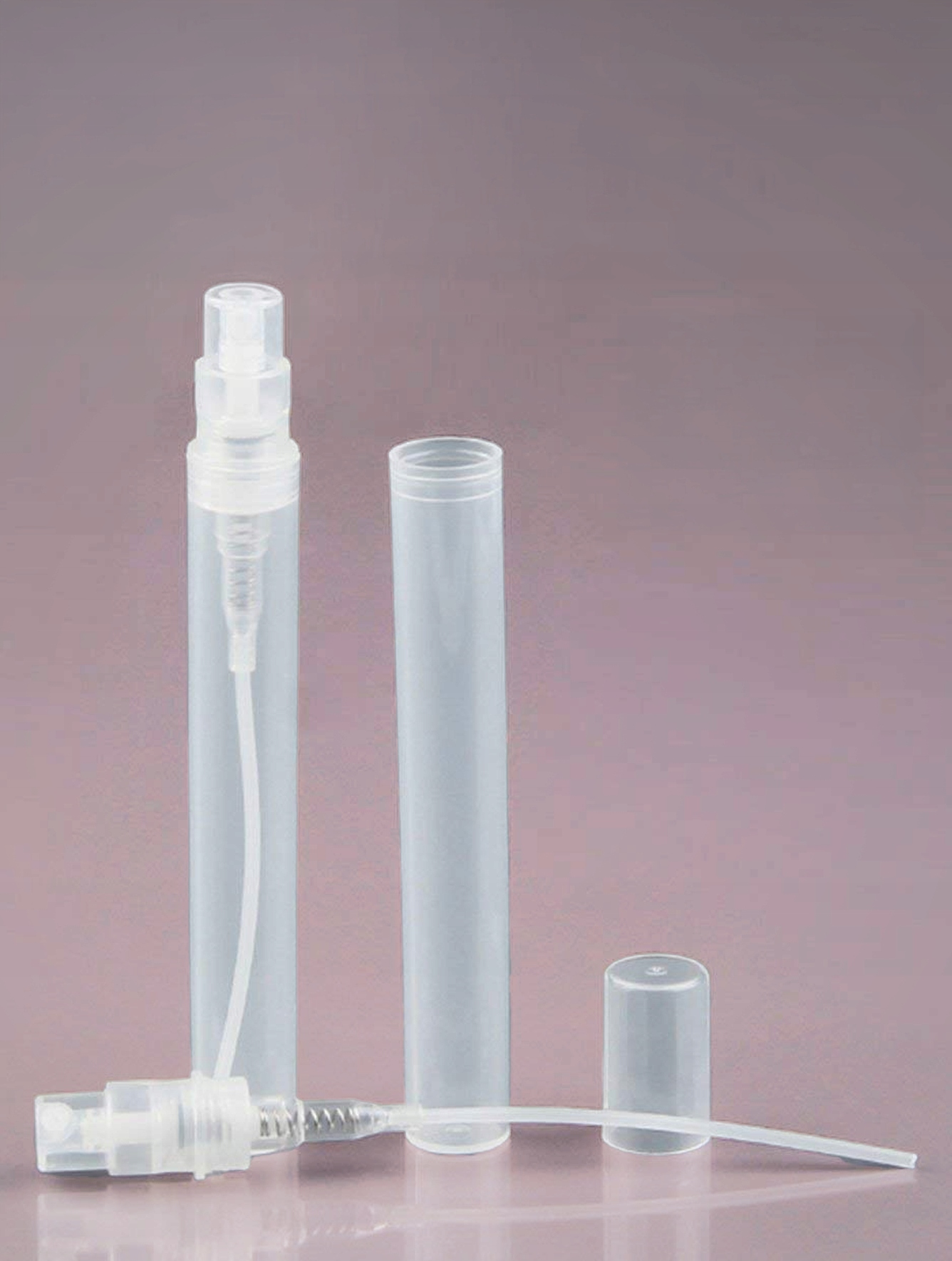 BUTELECZKA NA PERFUMY FIOLKA PLASTIKOWA ATOMIZER WCISKANY PODRÓŻNY 10 ML Stan opakowania oryginalne