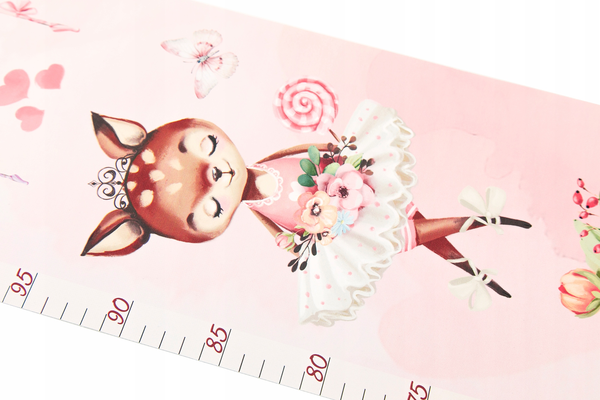 Miarka wzrostu dla dzieci na PŁÓTNIE Baletnice II Kolor wielokolorowy