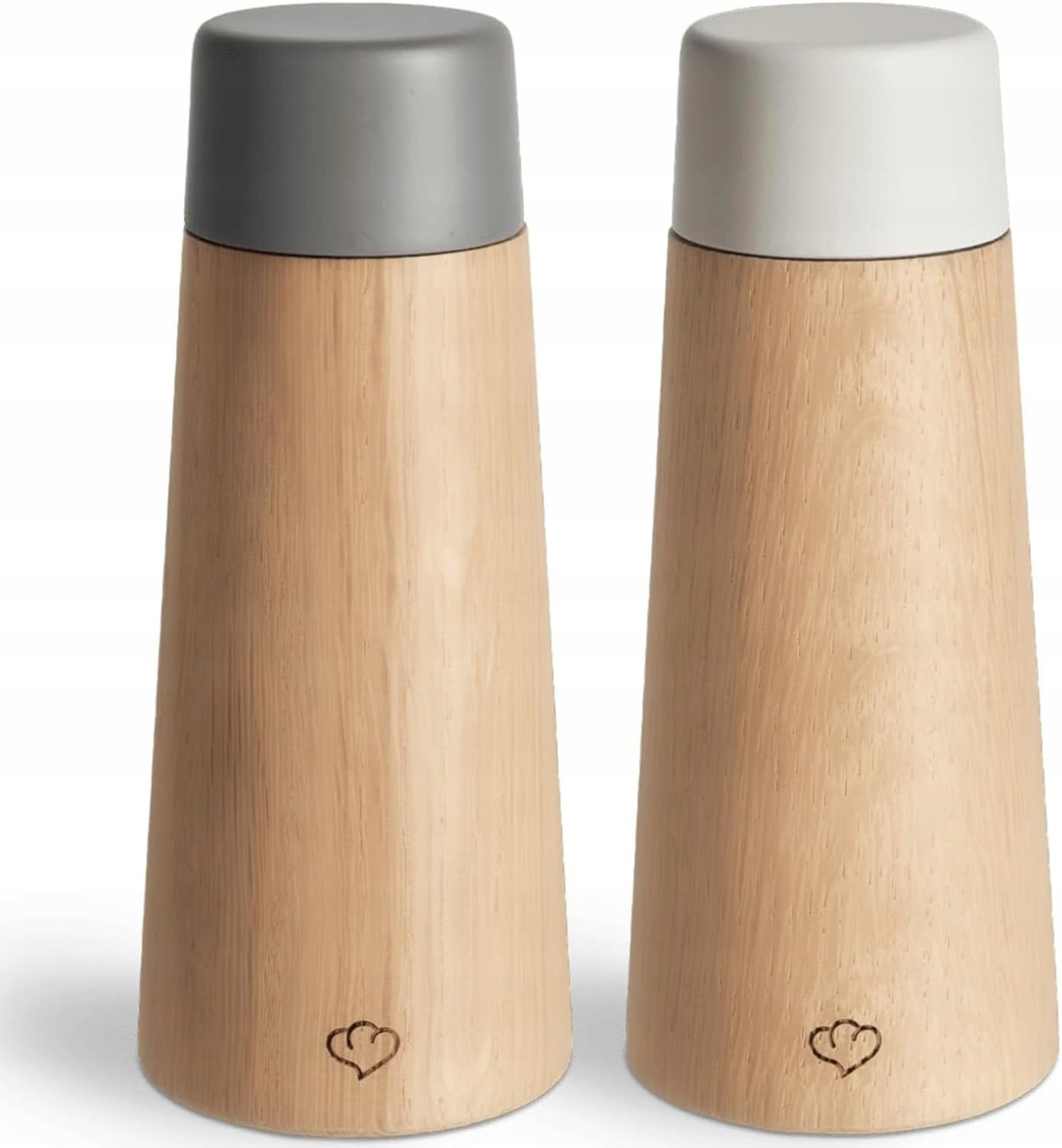 Sada Mlýnků Na Koření Buk Beton Keramický Mechanismus 2 Ks