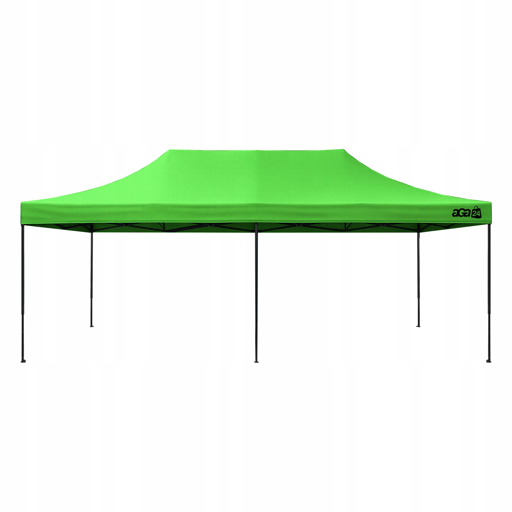 Aga Predajný stánok bez bočníc 3x6 m Zelený