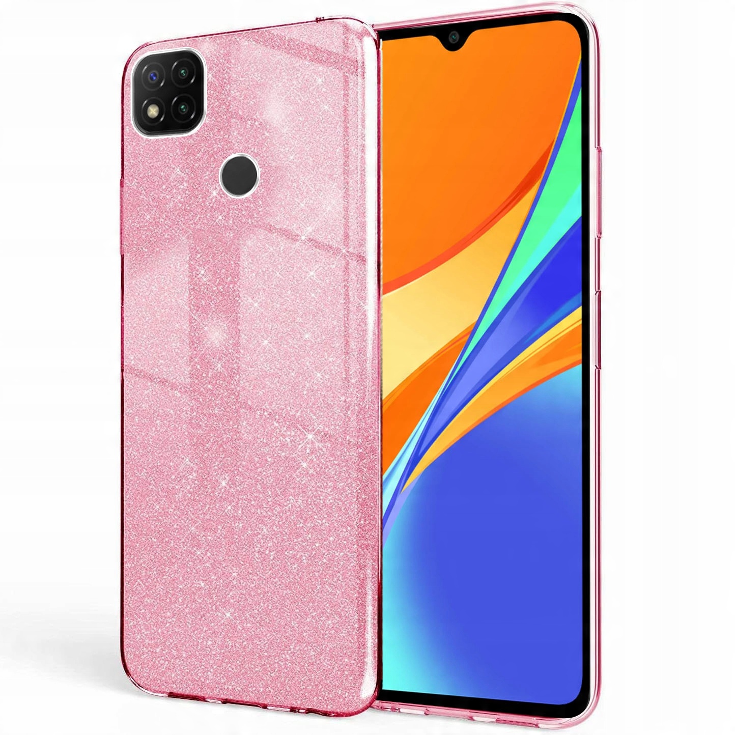 

Etui na Xiaomi Redmi 9C Brokat Case Glitter Szkło