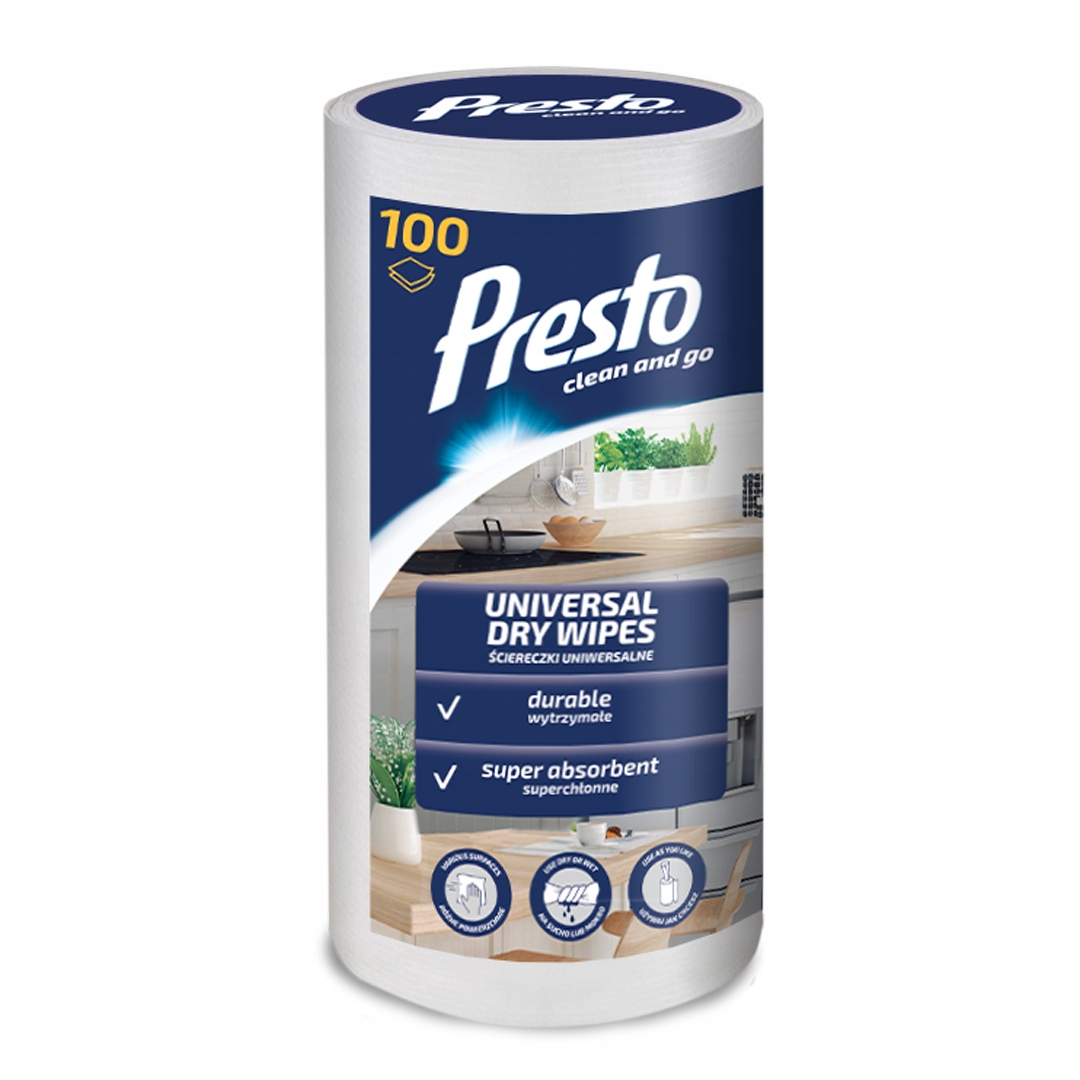 

Presto suche ściereczki w rolce 100 szt.