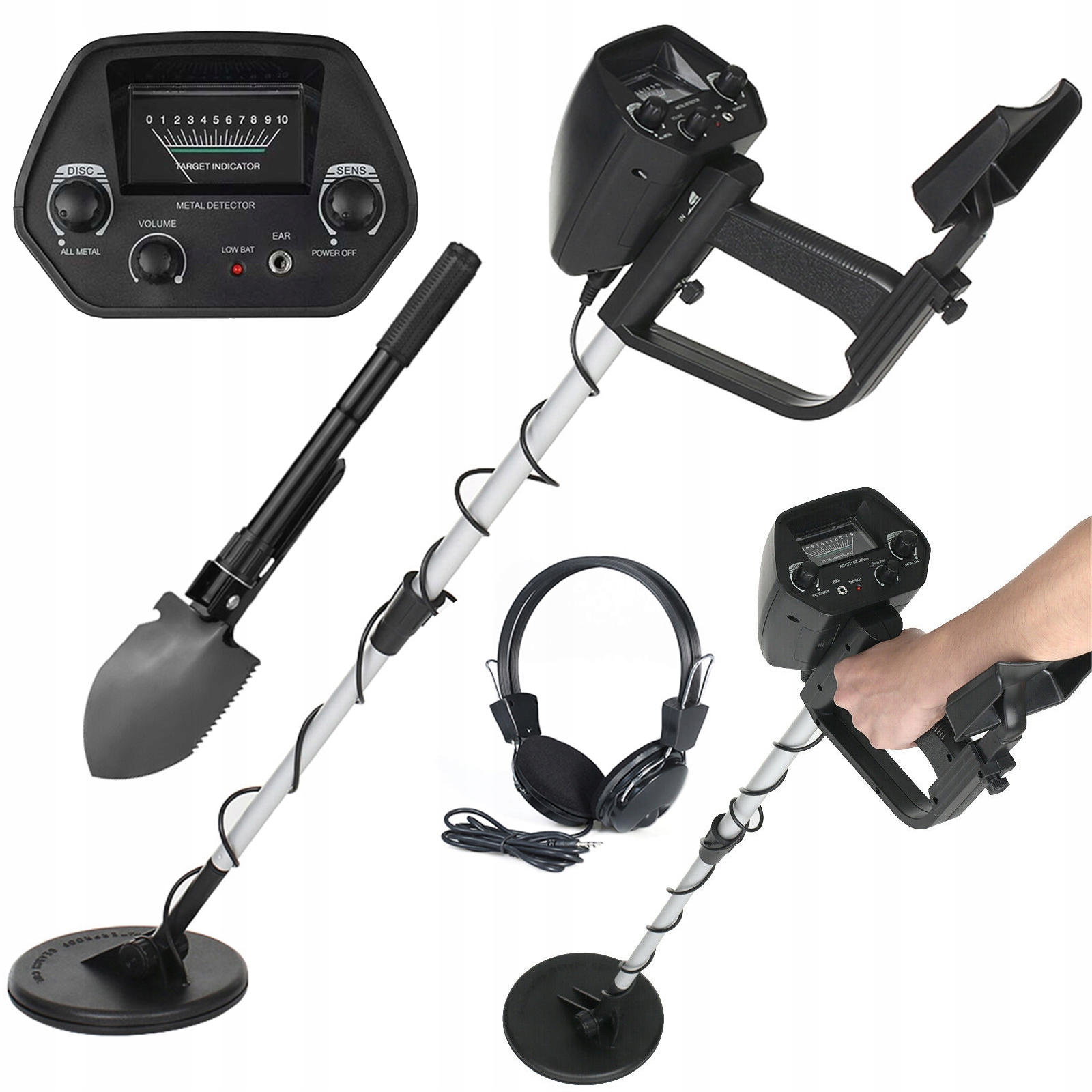 Detektor Kovů Detektor Kovu S Vysokou Citlivostí A Voděodolnou Lopatou