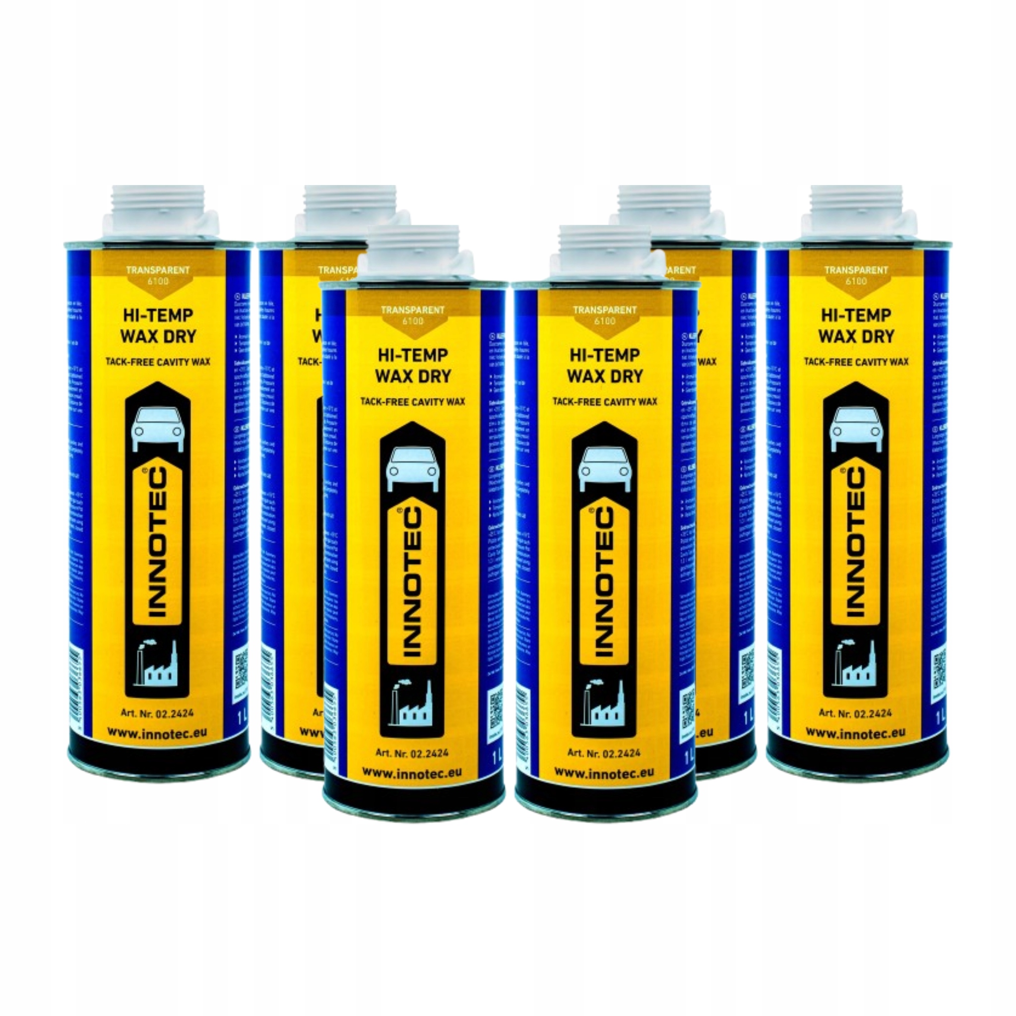 Suchý vosk na údržbu podvozku Innotec Hi-Temp Wax Dry Bezfarebný 6 ks
