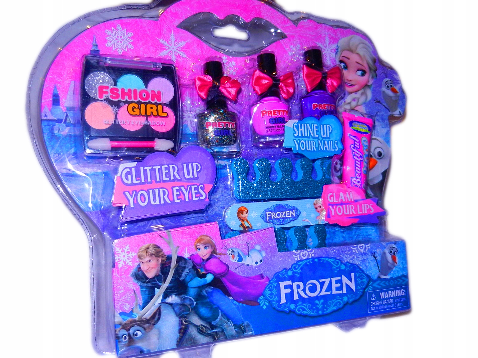

Frozen kosmetyki Stylizacja makijaż Lakier