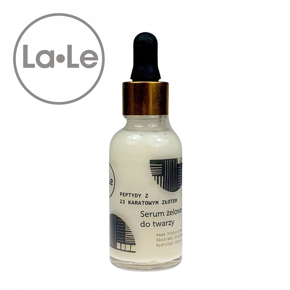 La-Le Gelové sérum na obličej peptidy s 23karátovým zlatem 30 ml