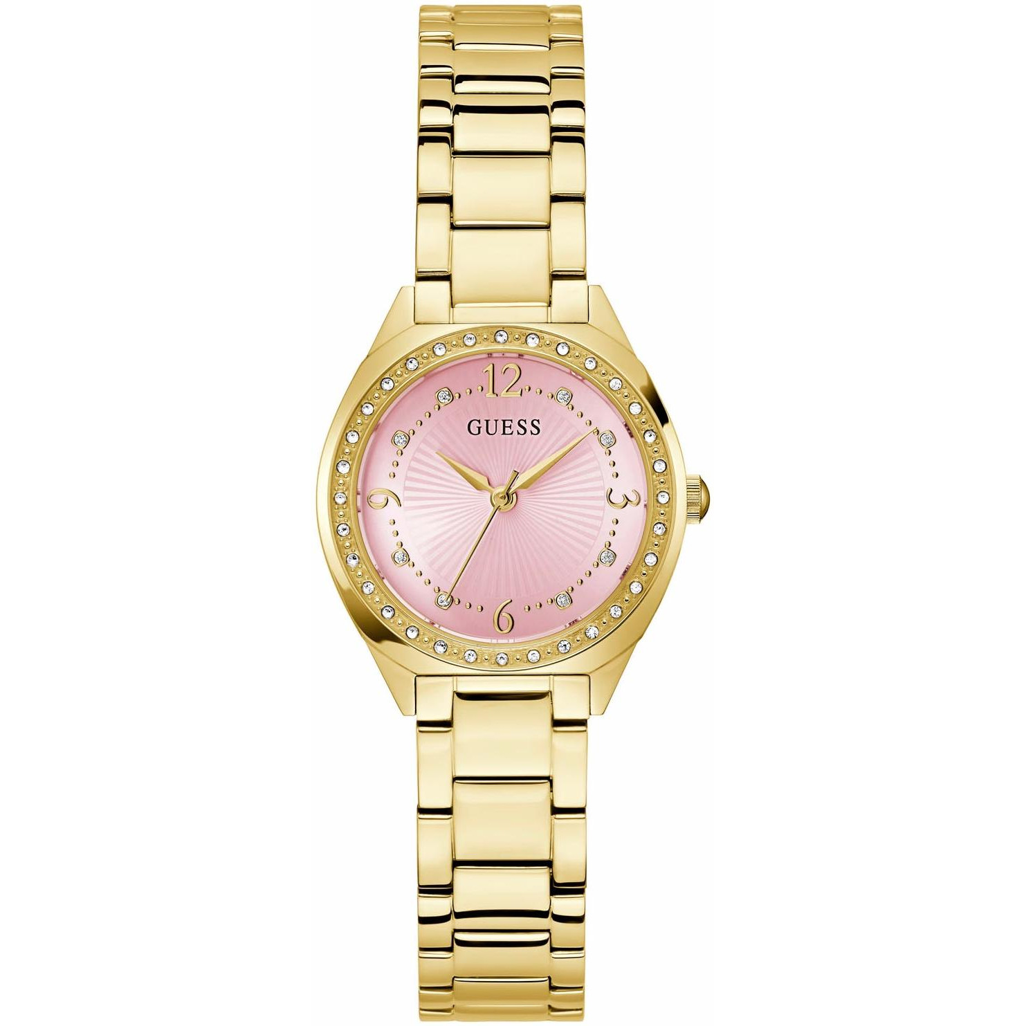 Dámské hodinky Guess GW0767L7 Zirkony zlaté