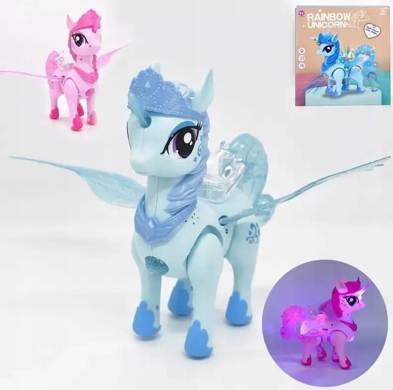 ŚWIECĄCY JEDNOROŻEC CHODZĄCY KONIK ŚWIATŁO DŹWIĘK EAN (GTIN) 5904326441378