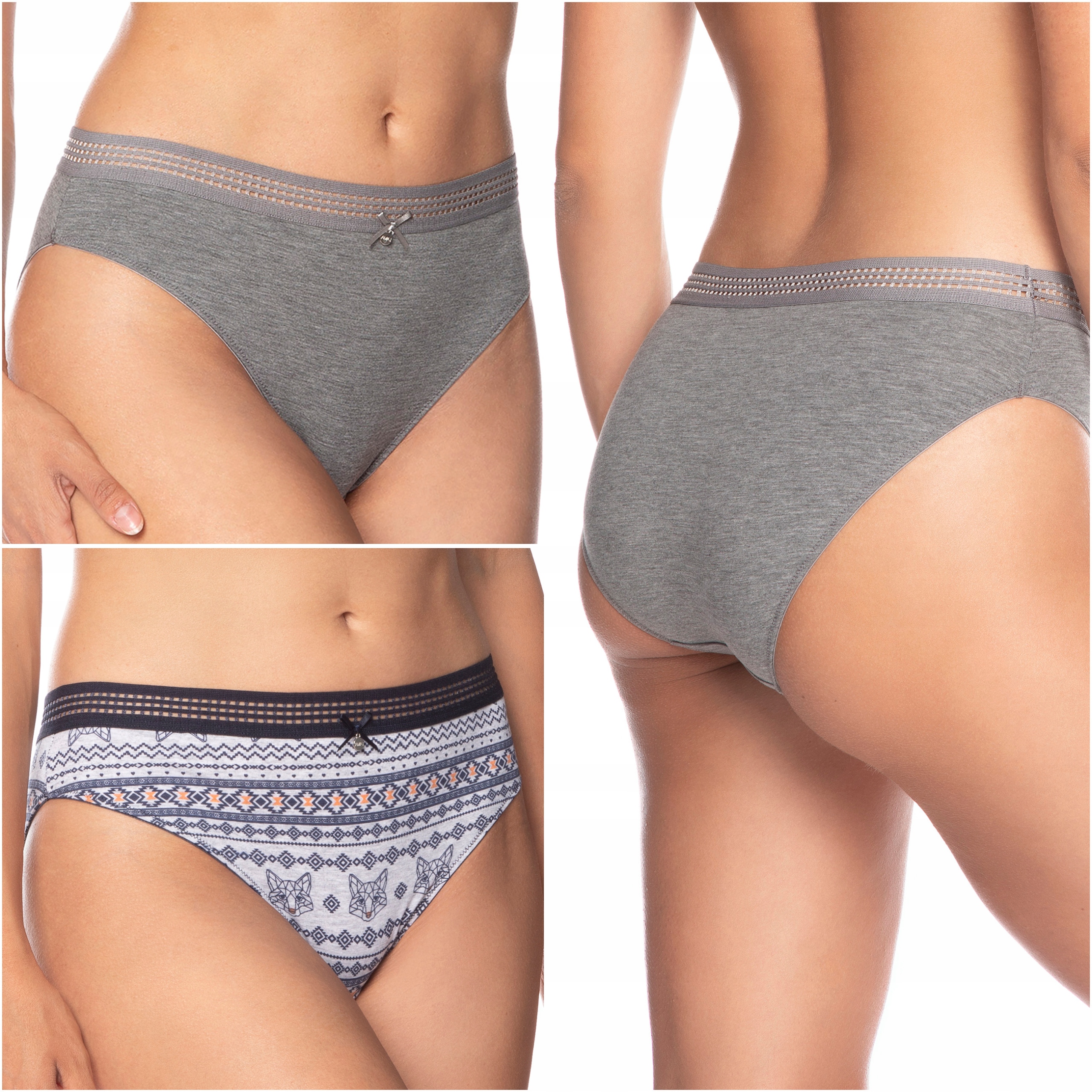 

Lama 1433BI majtki damskie figi bikini 2-PAK S