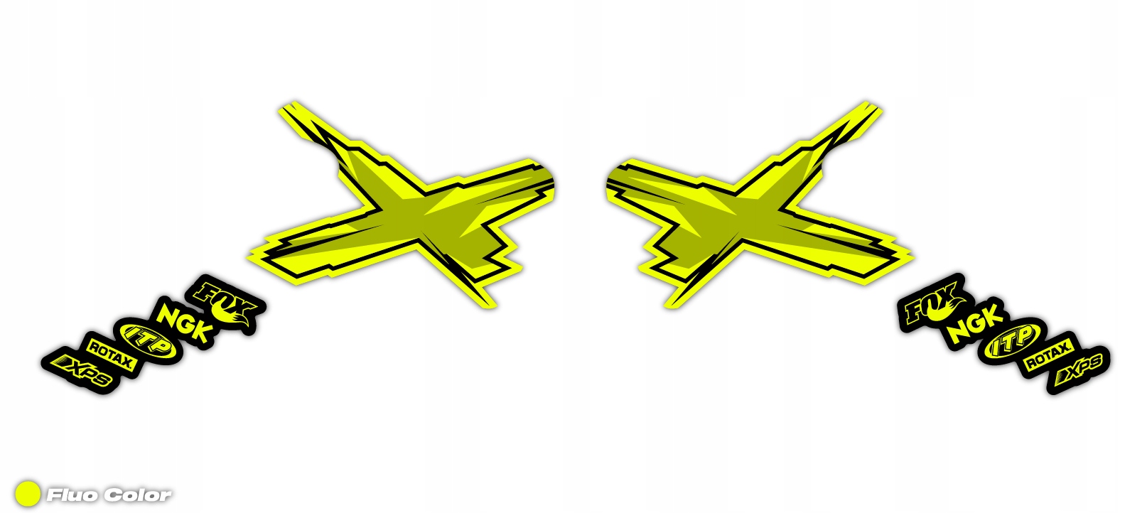 Samolepky nálepka Can-Am Outlander sada Fluo