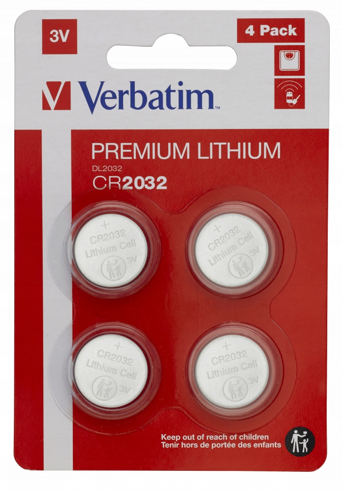 

Bateria Verbatim CR2032 (4 szt blister)