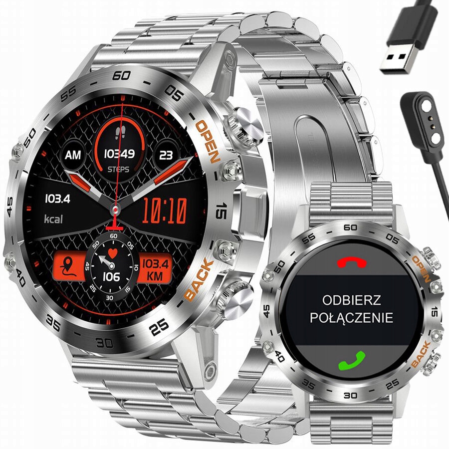 Smartwatch Mužský Gravity GT9-3 Vykonávanie Spojov, Tlakomer (sg02