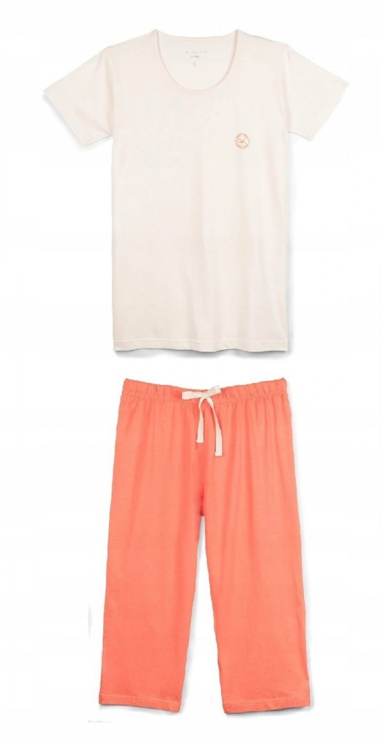 

Piżama Atlantic Krótki Rękaw NLP340 S Ecri