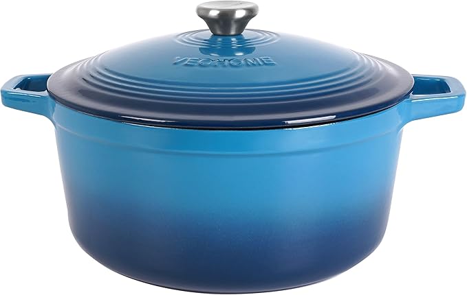 Hrniec VeoHome 6 l Modrý, pevný, liatinový R13