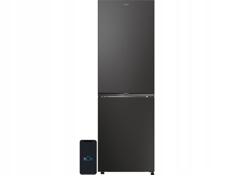 2X Lodówka Candy Fresco 300 ECN2CQTEB186 185cm Czarna