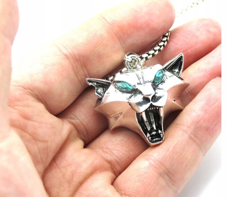 NASZYJNIK WIEDŹMIN 3 DZIKI GON MEDALION KOTA Splot Inny splot