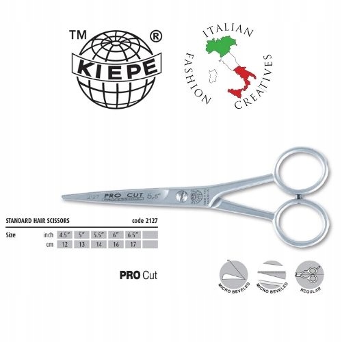 Kiepe kadeřnické nůžky na vlasy Pro Cut 2127 velikost 6´