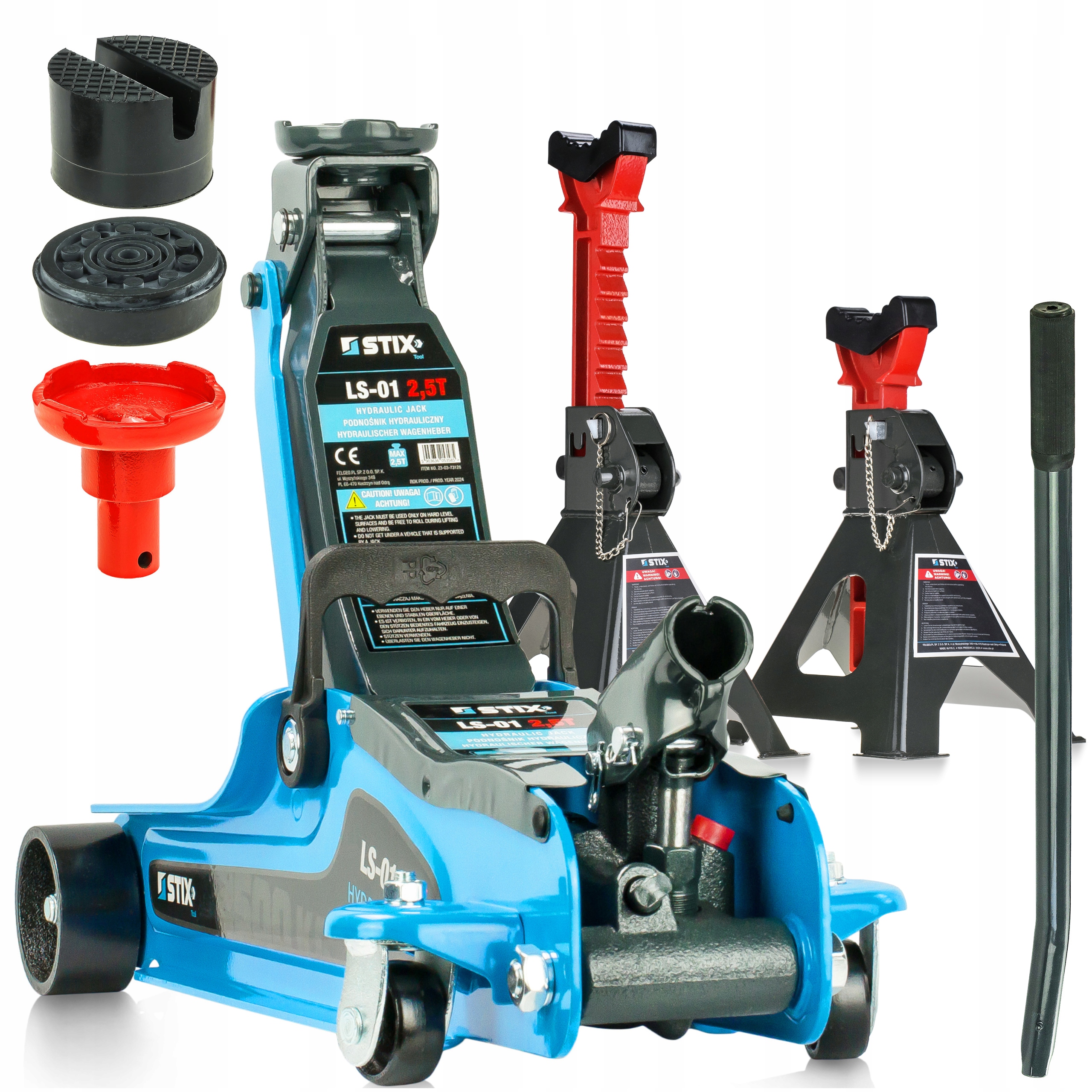 PODNOŚNIK LEWAREK NISKOPROFILOWY ŻABA 2,5T KOBYŁKI SAMOCHODOWE 3T PIN GUMA