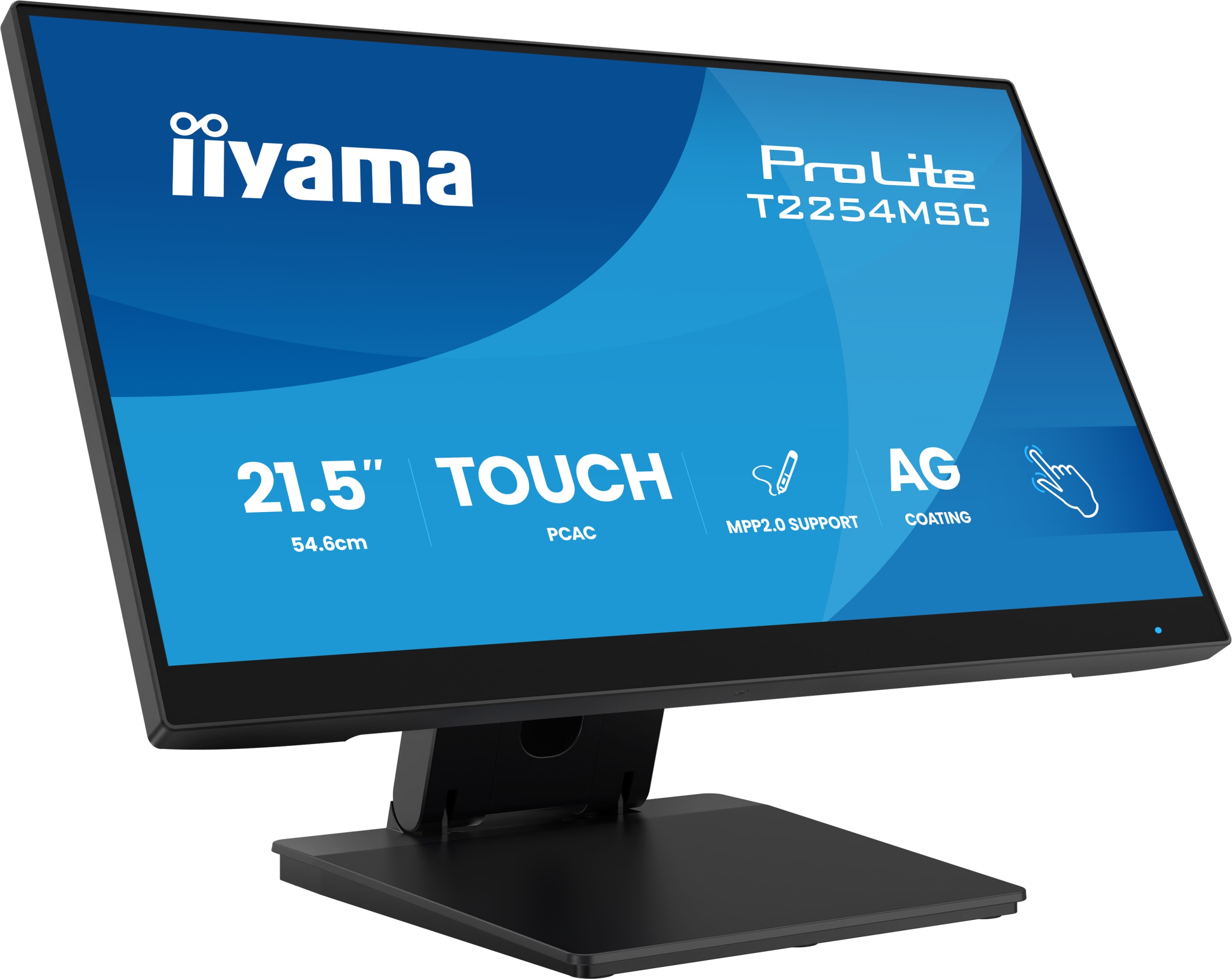 22" LCD iiyama T2254MSC-B2AG: Ips, Fhd, Hdmi, Dp T2254MSC-B2AG