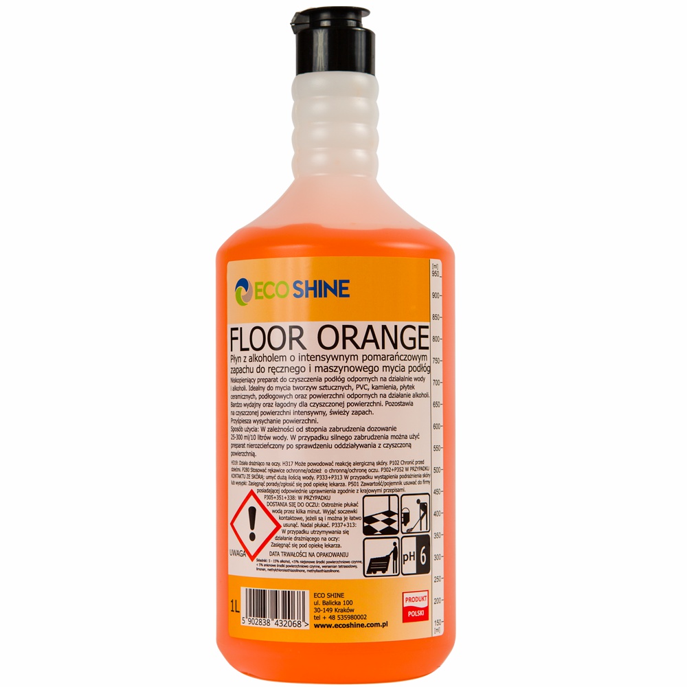 

Eco Shine Floor Orange płyn do podłóg z alkoholem