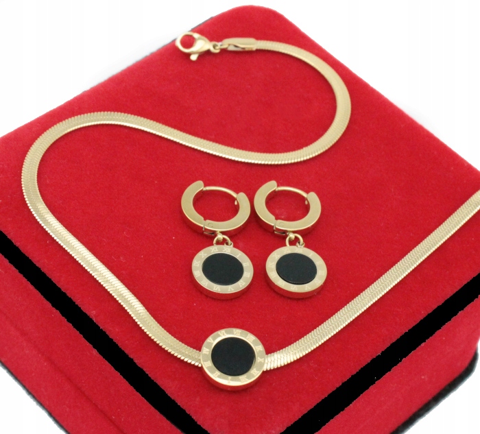 

Komplet Złoty Żmijki Zegar Stal Chirurgiczna 316L