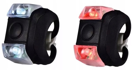 LAMPKI ROWEROWE LAMPKA NA ROWER LED PRZÓD TYŁ 2SZT