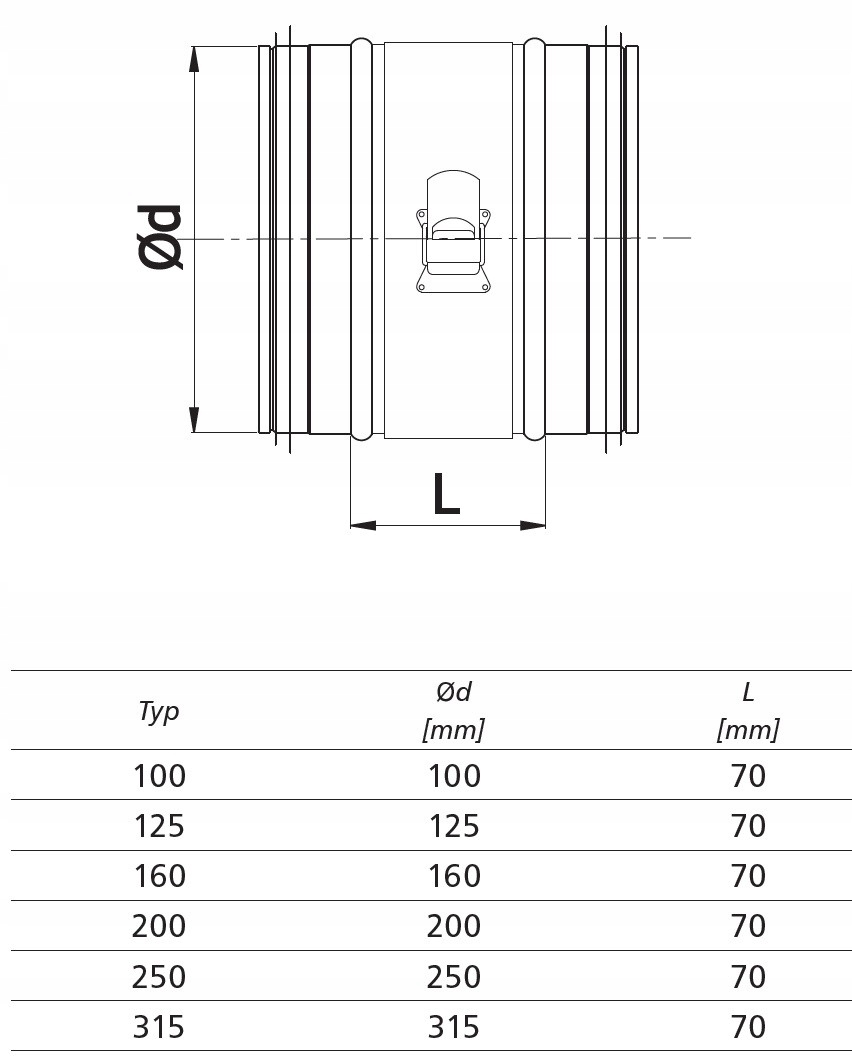 Filtr kanałowy 200 mm Marka Zxc