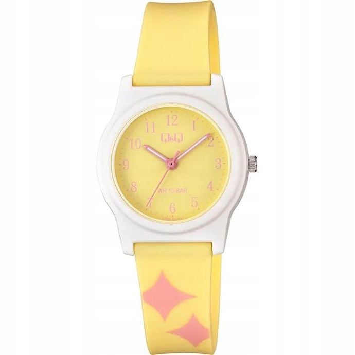 Dětské hodinky Qq G23A-021V žlutý řemínek