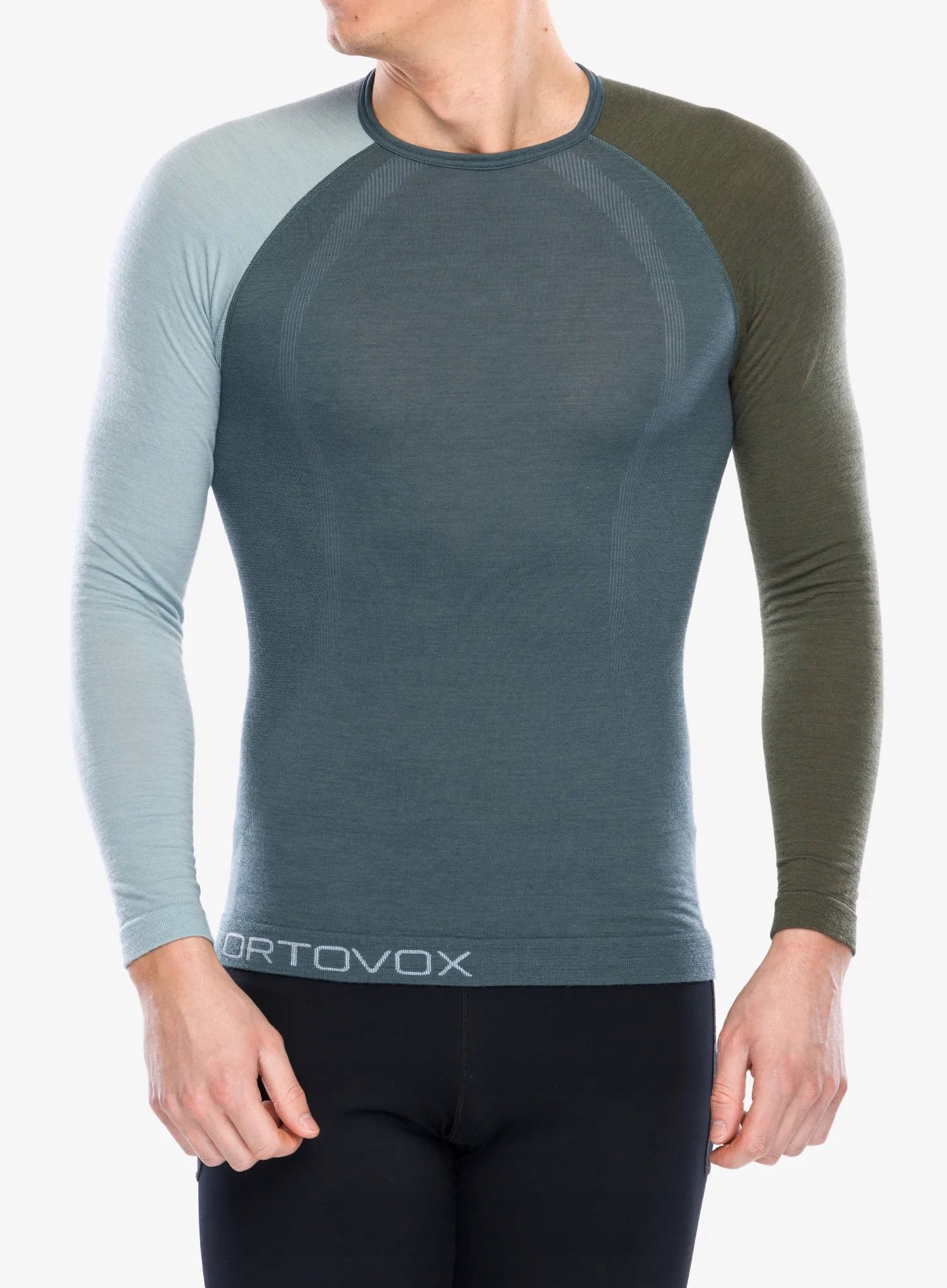 Termoaktivní spodní prádlo Ortovox 120 Comp Light Long Sleeve tmavě arctic grey