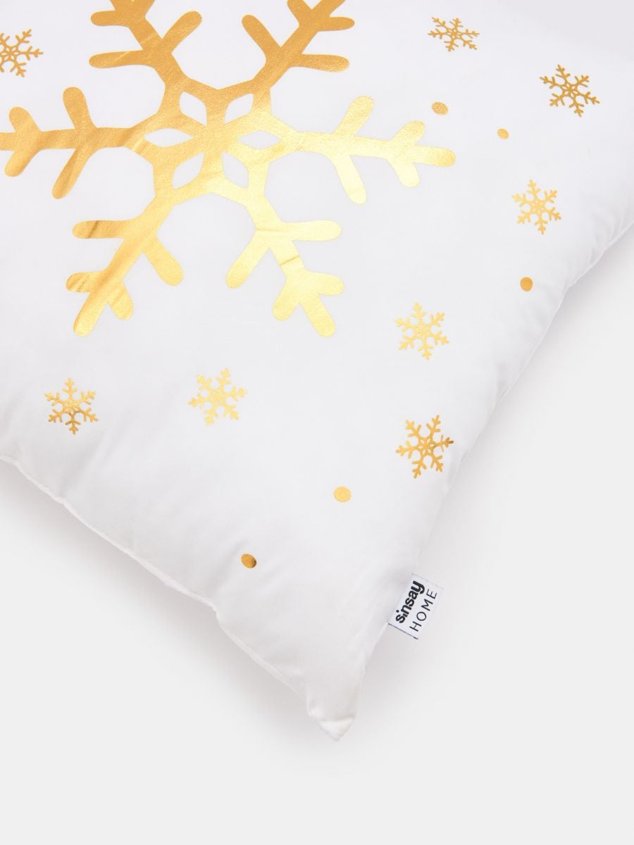 SINSAY HOME KOMPLET 3 PODUSZKI ŚWIĄTECZNE BIAŁE