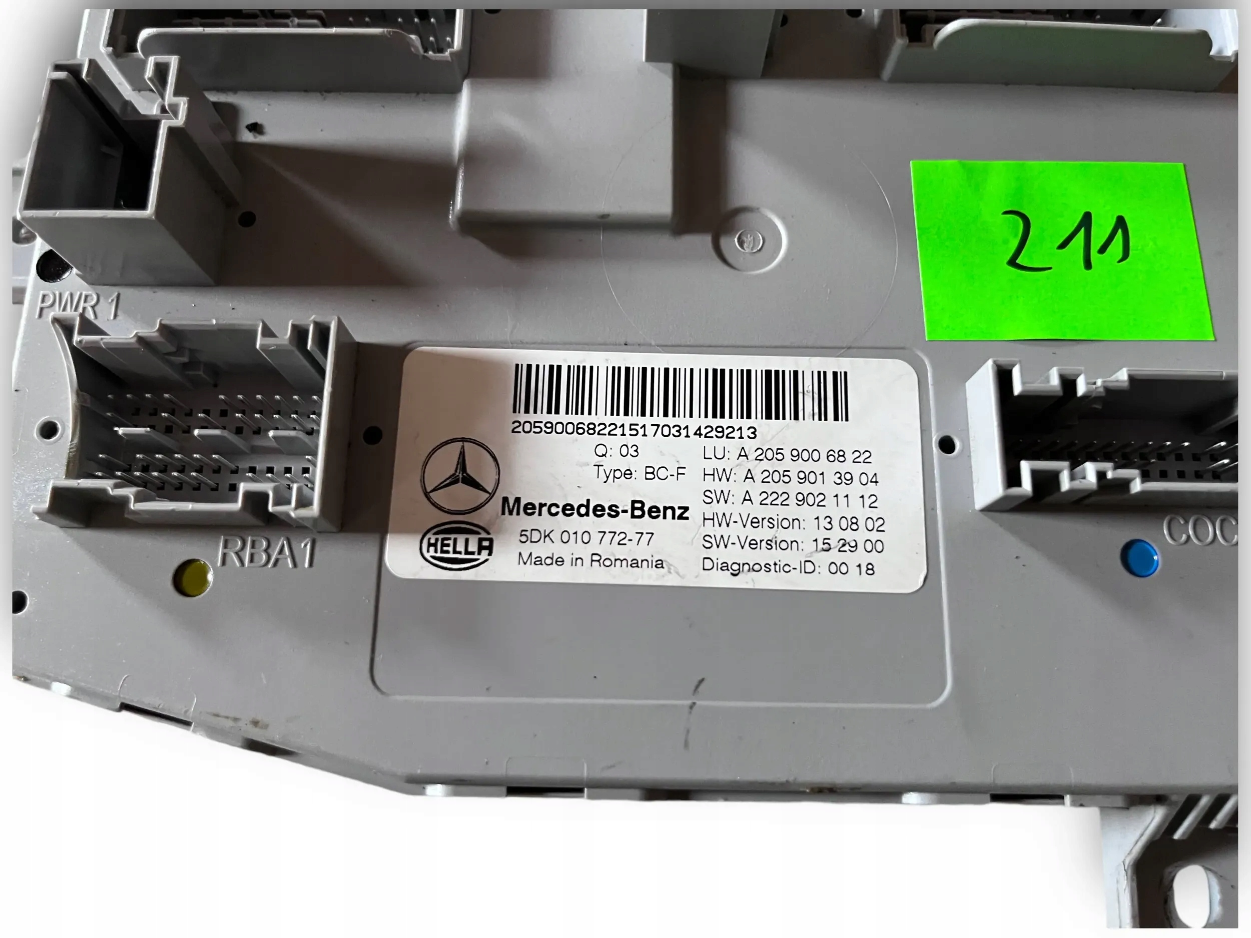 MERCEDES C KLASA W205 modulo SAM 2059006822 @M