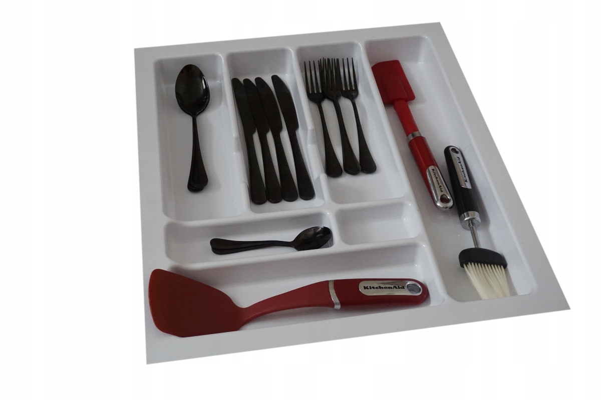 

Wkład organizer na sztućce biały do szuflady 50cm