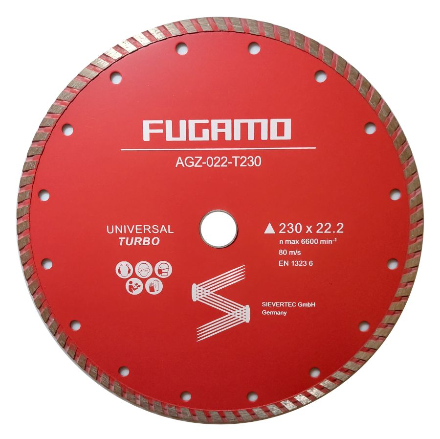 

Tarcza Diamentowa 230x22,2 MM Uniwersalna Turbo