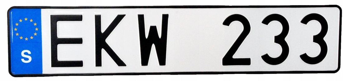 

Tablice rejestracyjne Szwecja blachy komplet