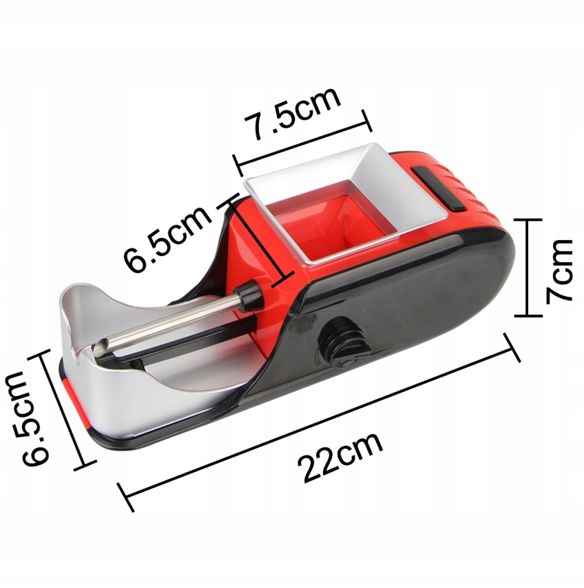 ELEKTRYCZNA NABIJARKA MASZYNKA DO PAPIEROSÓW XXL Kolor dominujący czarny
