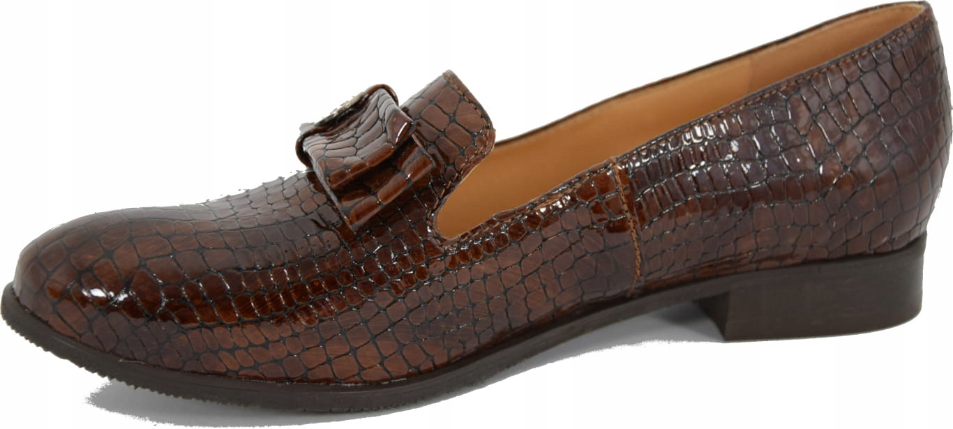 MOKASYNY DAMSKIE ELEGANCKIE MODNE BUTY BRĄZ 452 39 Marka Galant