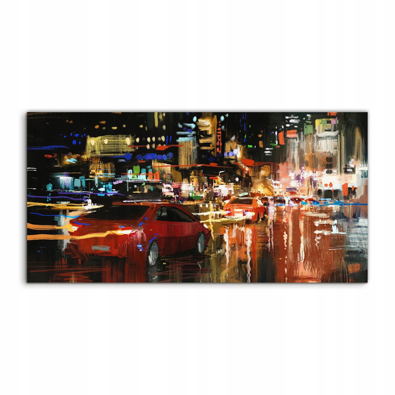 Akrylový fotoobraz 140x70 na stenu Mesto Noc Ulice