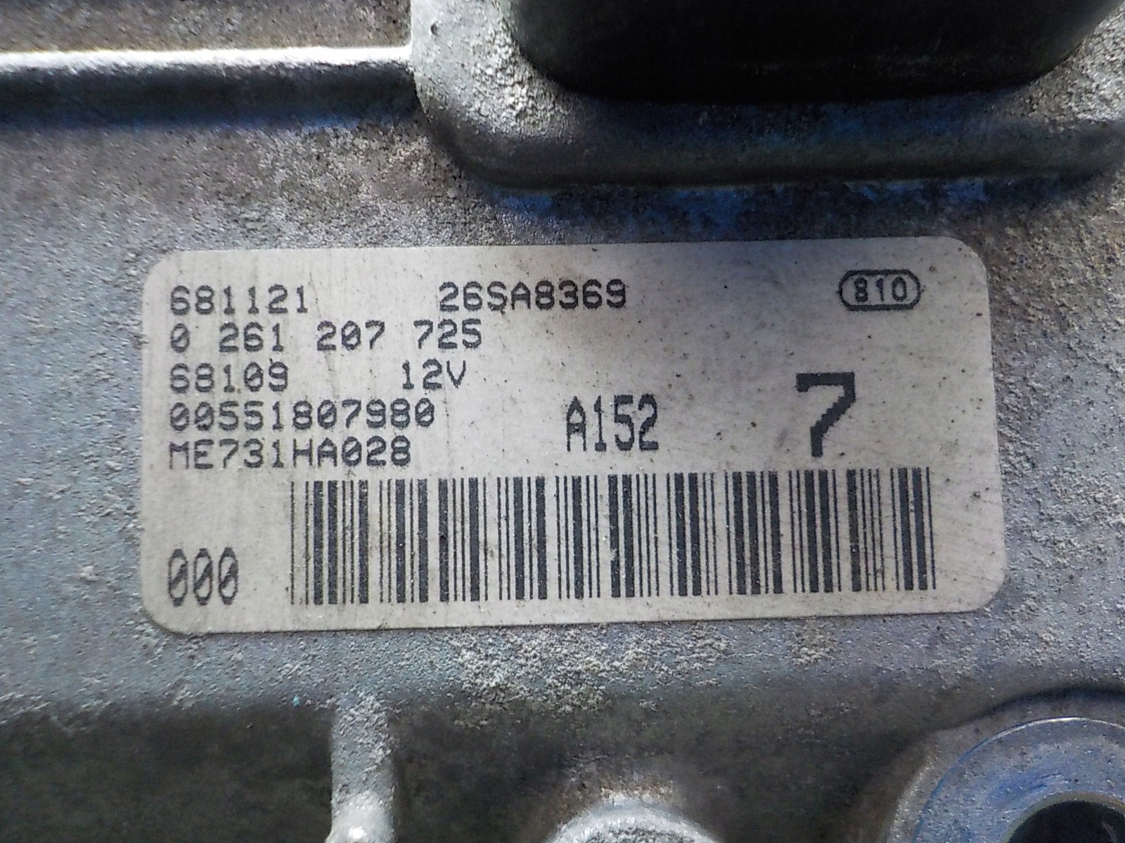 ALFA ROMEO computer control unit 0261207725 ME731HA028 7