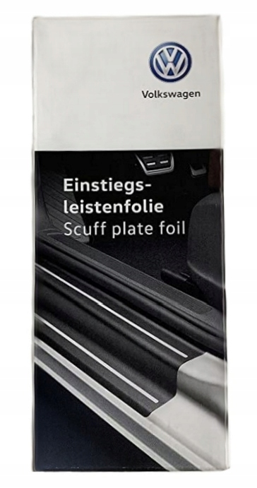 VW FOLIE OCHRONNE PROGÓW, CZARNO-SREBRNE 2GA071310AZMD