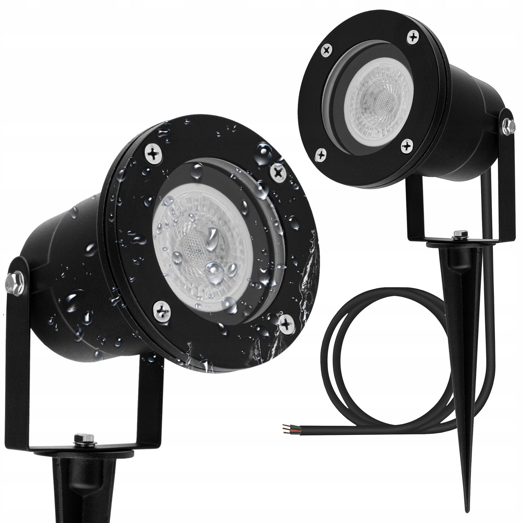 

Lampa ogrodowa Led GU10 IP65 Szczelna przewód 1m