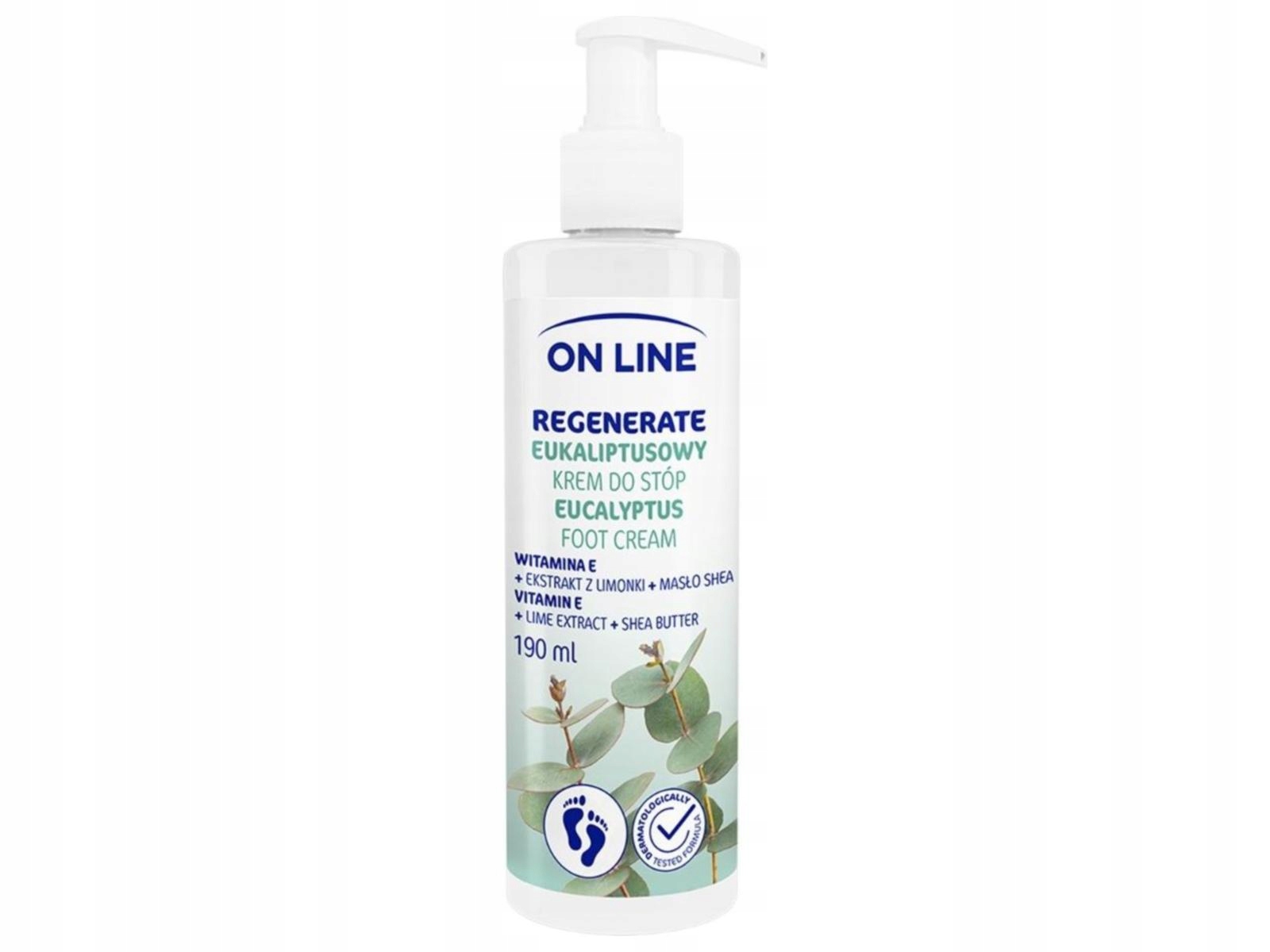 On Line Eukaliptusowy Krem do stóp Regenerate 190ml