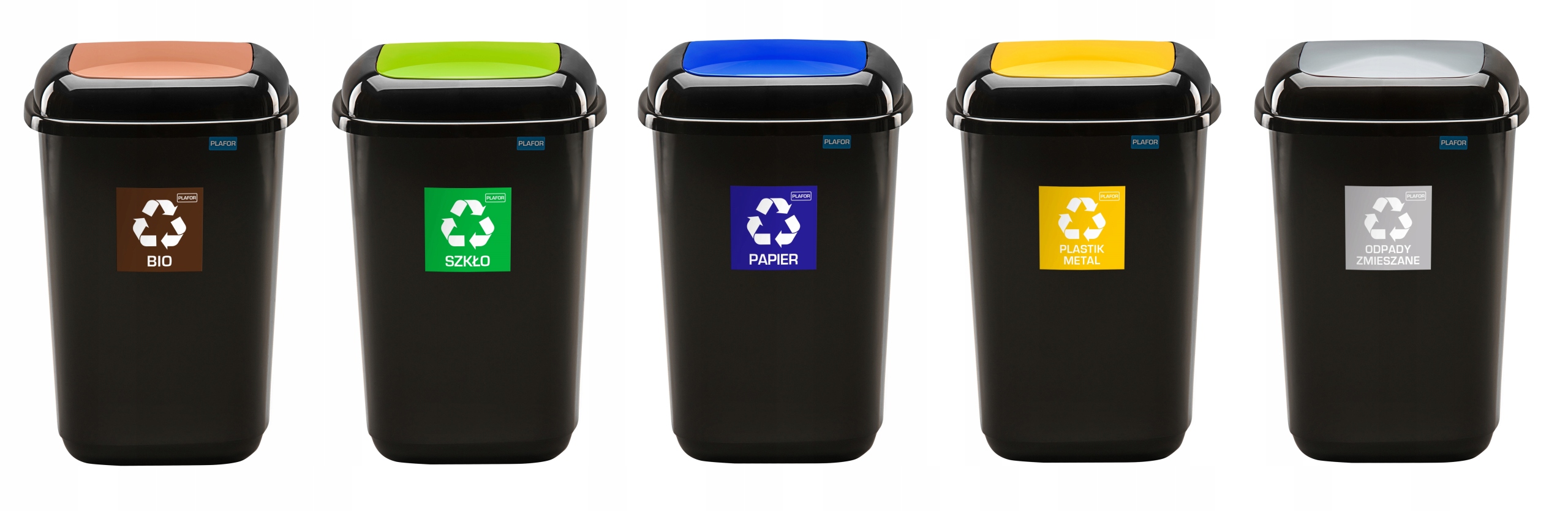 Kosz do segregacji odpadów SZKŁO 28l na śmieci Pojemność pojedynczego kosza 28 l