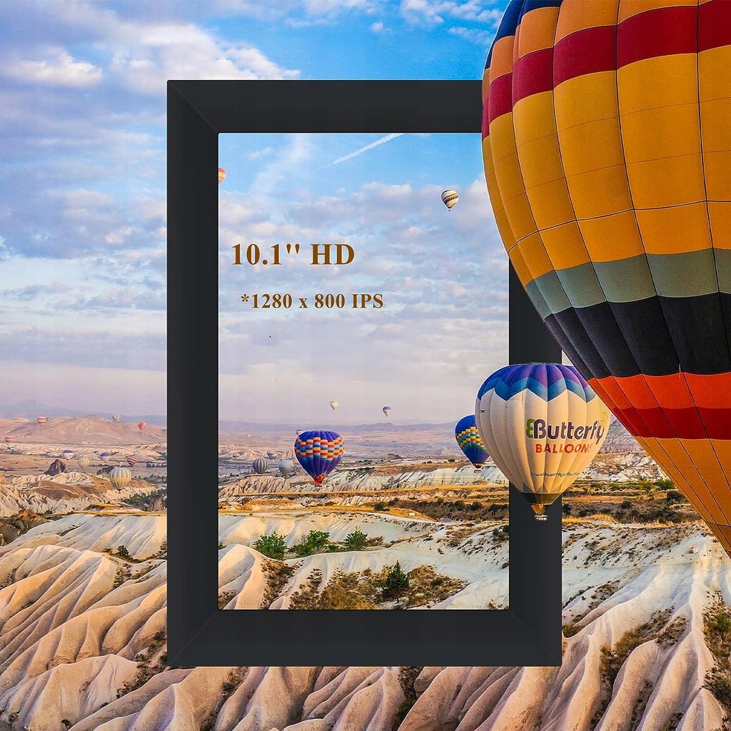 CYFROWA RAMKA NA ZDJĘCIA WIFI EKRAN DOTYKOWY 16GB 10 CALI Kolor czarny